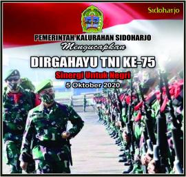 Dirgahayu TNI Ke 75