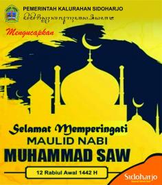 SELAMAT MEMPERINGATI MAULID NABI MUHAMMAD SAW