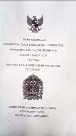 Peraturan Kalurahan Sidoharjo Nomor 8 Tahun 2020 Tentang RKP Kalurahan Tahun 2021