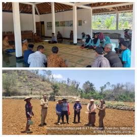 Monitoring Kelompok Tani Pomahan Pulekulon.