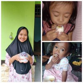 Pemberian PMT Balita Dan Bumil Hari Ke 7
