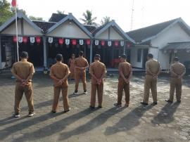 Awali Pagi Dengan Semangat, Pamong Lakukan Apel Pagi