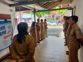 Sebelum Kegiatan, Lurah Adakan Briefing