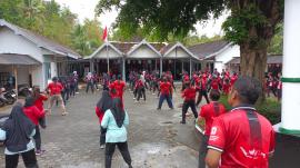 Senam Germas Sekaligus Momentum Pembubaran Panitia HUT RI Kapanewon