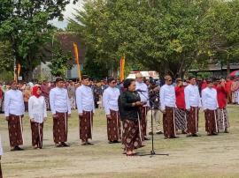 Pemerintah Kalurahan Sidoharjo Mengikuti Upacara Hari Jadi Kabupaten Gunungkidul Yang Ke 195