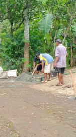 Gotong Royong Perbaikan Jalan Warga Klepu