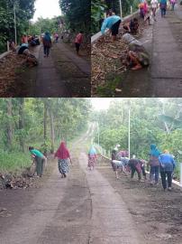 Warga Padukuhan Bengle II Melaksanakan Kegiatan Kerja Bakti Jum'at Kliwon