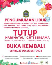 Pengumuman Libur Pelayanan Kalurahan Sidoharjo