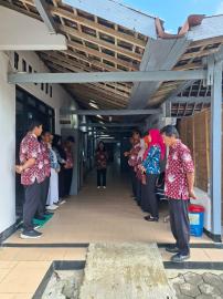 Bangun Semangat Kerja, Briefing Pagi Dipimpin Langsung Lurah Sidoharjo