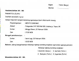 Lurah dan Pamong Kalurahan Sidoharjo Takziah ke Rumah Duka Warga Pulegundes I