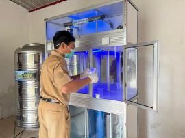 Puskesmas 1 Tepus Uji Kualitas Air Depot “Banyu Soko” BUMDes Maju Bersama Sidoharjo