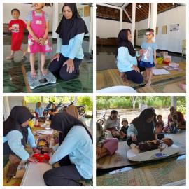 Kegiatan Posyandu Nyawiji Padukuhan Pulekulon Bulan Maret