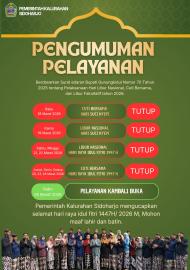 Pengumuman Resmi: Pelayanan Kalurahan Sidoharjo Tutup Sementara Selama Libur Nyepi dan Idul Fitri 20