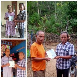 Pembagian SPPT PBB Kepada Warga Bintaos