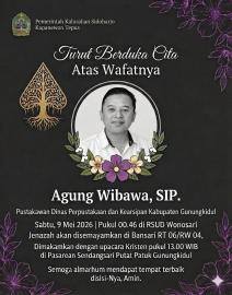 Turut Berduka Cita Atas Meninggalnya Pustakawan Dispussip Gunungkidul