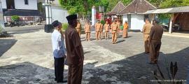 Apel Pagi Pemkal Sidoharjo, Carik Sampaikan Agenda Kegiatan Hari Ini Padat