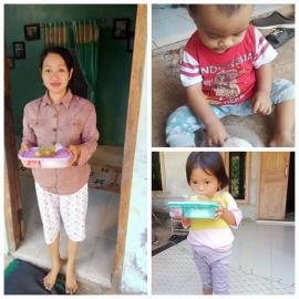 Pemberian PMT Untuk Balita dan Ibu Hamil Hari Ke 39
