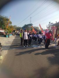 Pamong Sidoharjo Semarakkan HUT ke-81 RI melalui Gerak Jalan Kapanewon Tepus