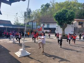 Tingkatkan Kebugaran Masyarakat, Kalurahan Sidoharjo Gelar Senam GERMAS Bersama